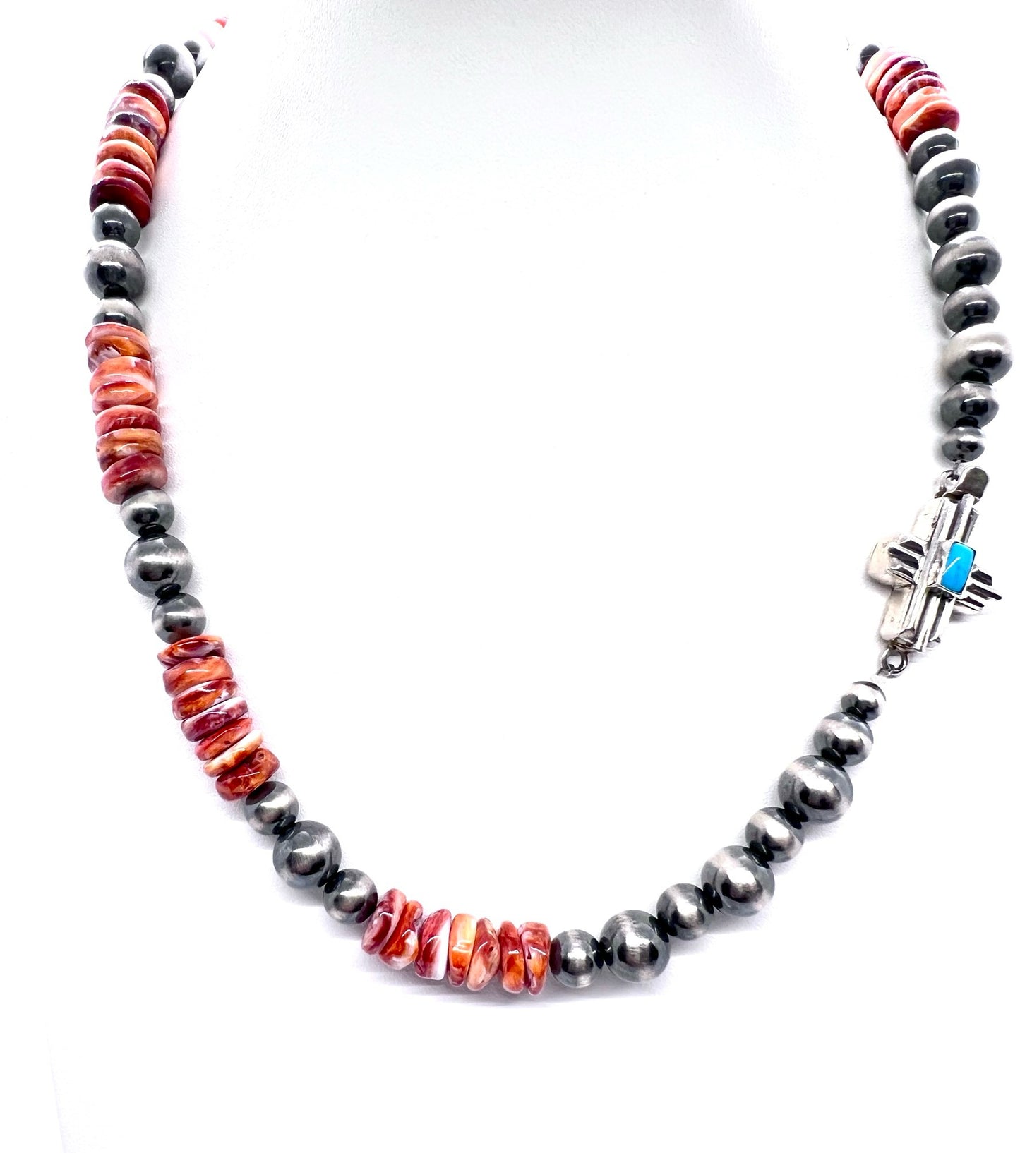 Petunia with Spiny Oyster and Navajo Pearls