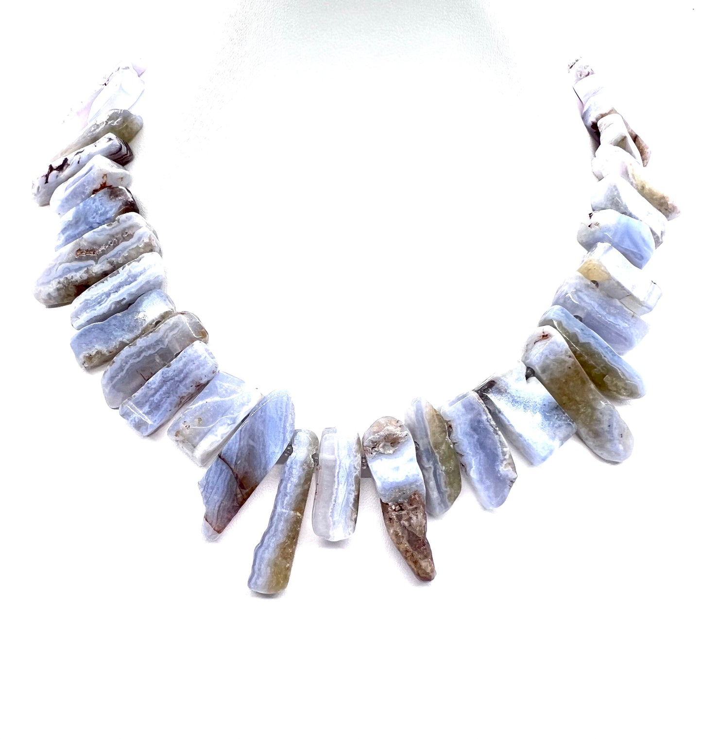 Petunia with Blue Lace Agate and Labradorite