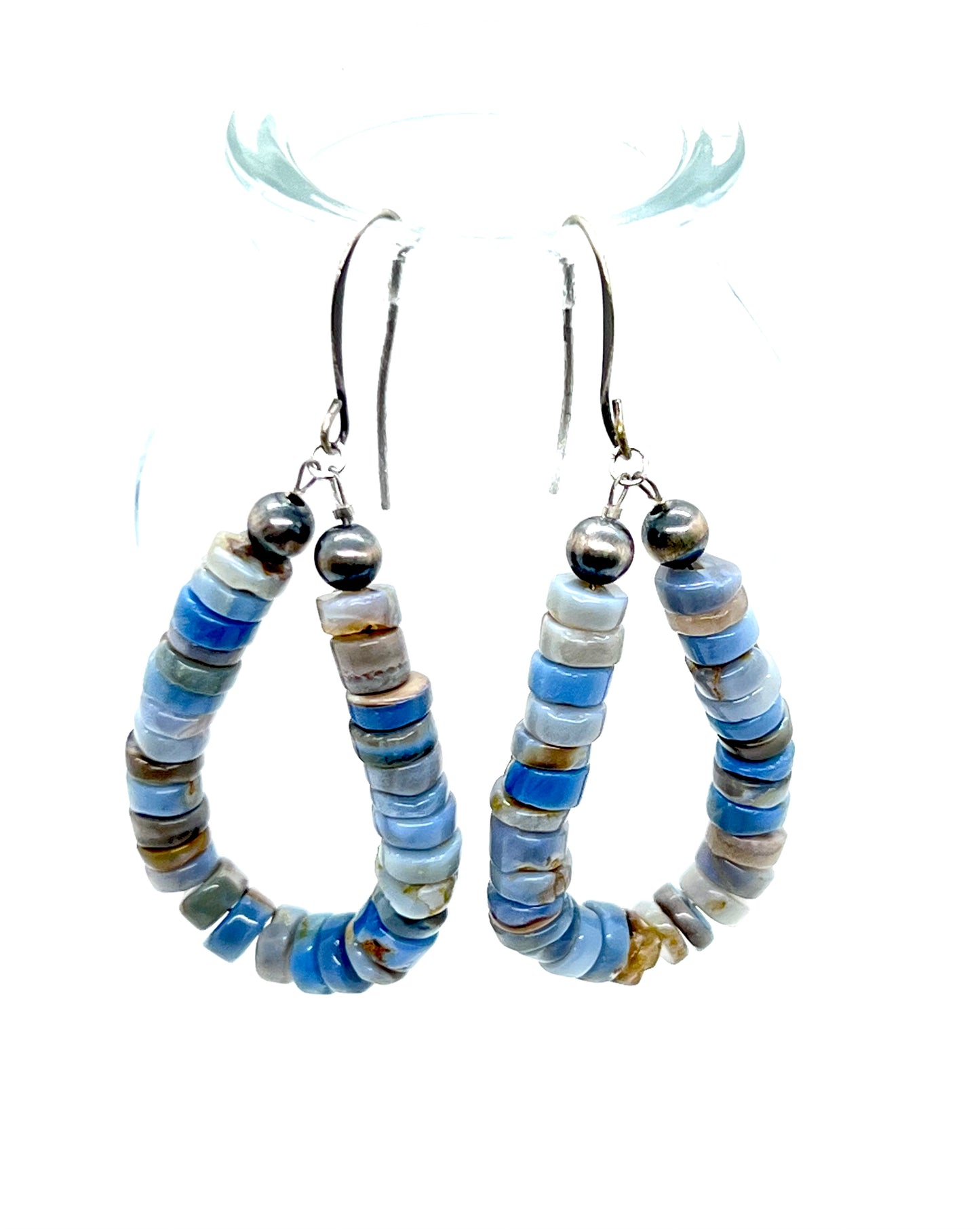 Bonnie with Boulder Opal and Navajo Pearls