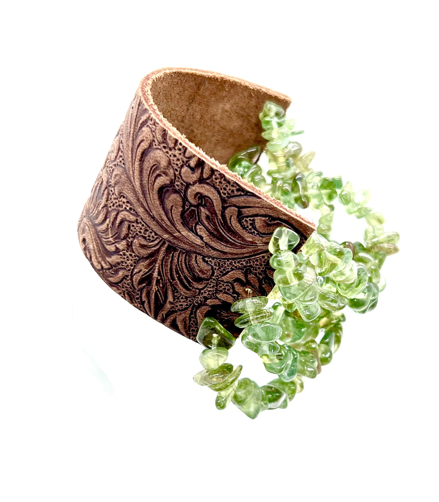 Mackie with Green Apatite