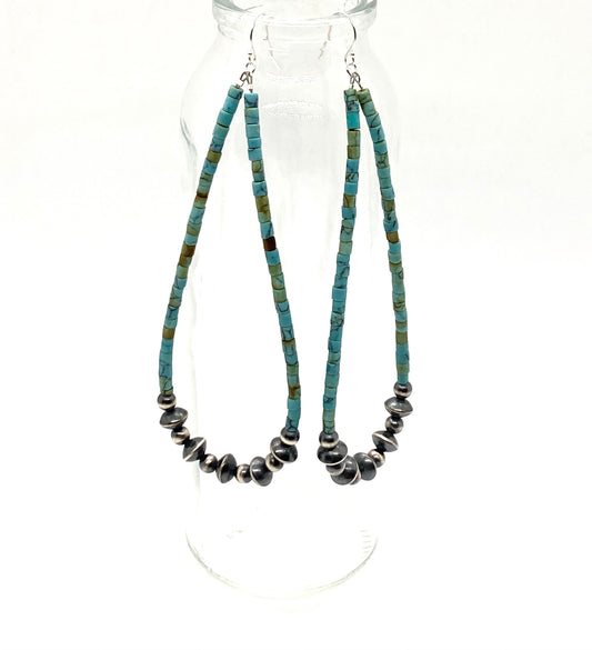 Vogue with Turquoise Heishi and Navajo Pearls