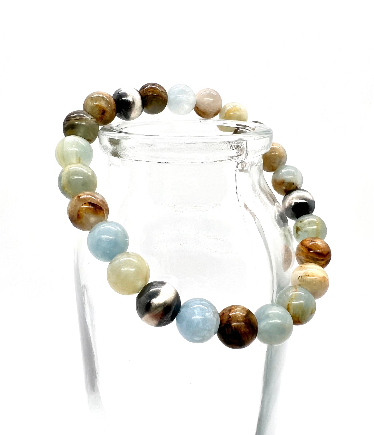 Presto with Blue Onyx and Navajo Pearls