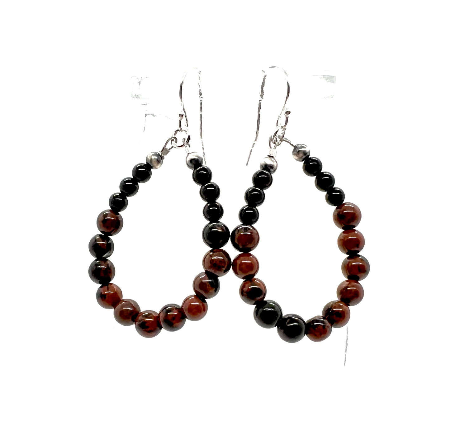 Bonnie with Mahogany Obsidian, Onyx and Navajo Pearls