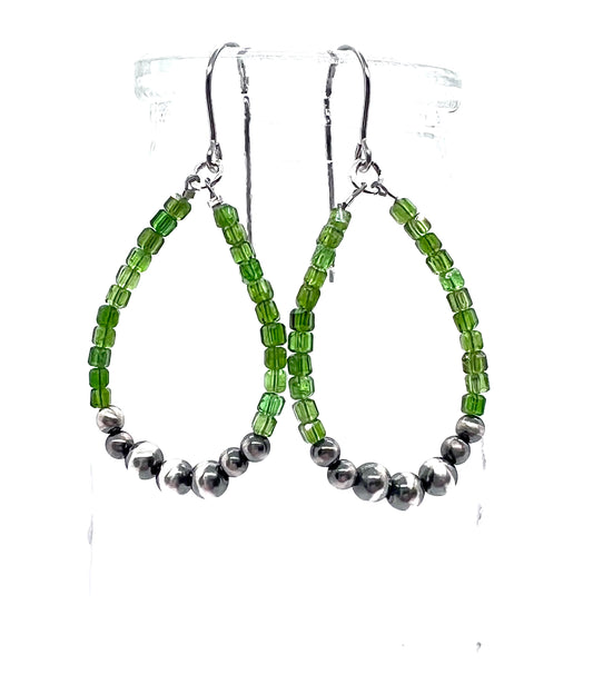 Bonnie with Diopside and Navajo Pearls