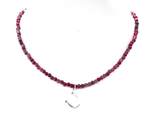 Horseshoe Charm Necklace with Lazasine