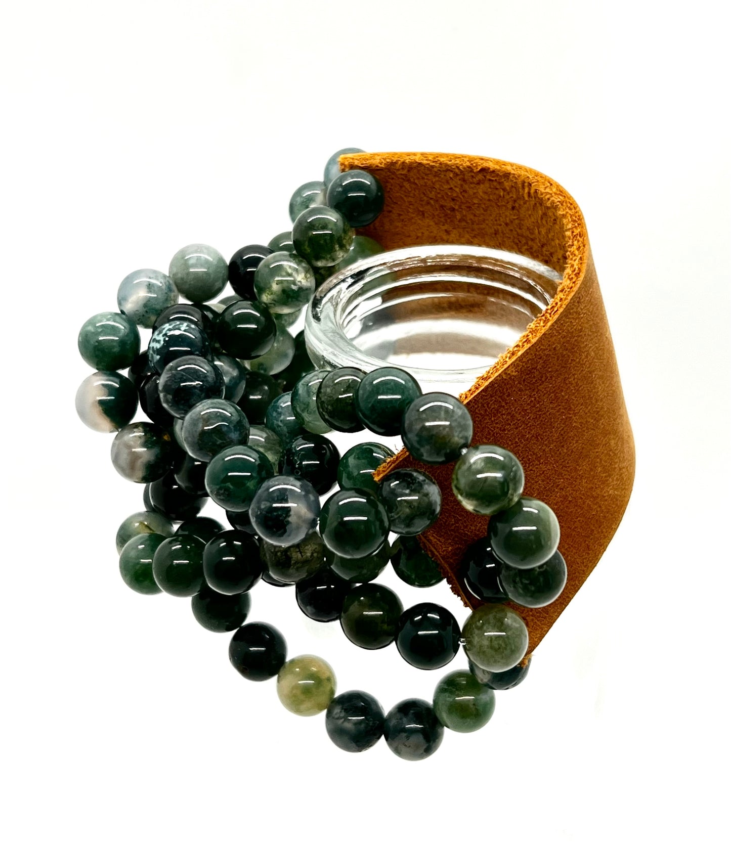 Mackie with Moss Agate
