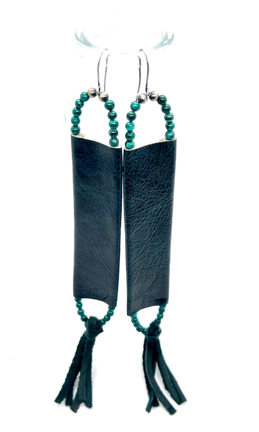 Mythos with Malachite and Dark Green Leather