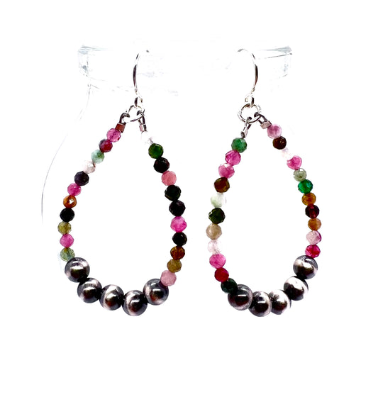 Bonnie with Tourmaline and Navajo Pearls